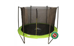 Батут DFC JUMP 8ft складной, c сеткой, цвет apple green