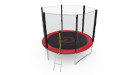 Батут с сеткой DFC PELPO 8ft с лестницей, RED