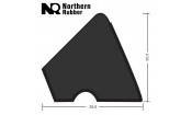 Резина для бортов Northern Rubber Pyramid U-118 182см 12фт 6шт.