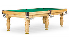 Бильярдный стол для русского бильярда "Дебют" 10 ф (светлый, плита 25 мм, 6 ног)