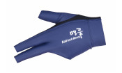 Перчатка бильярдная "Ball Teck 3" (черно-темно-синяя, вставка замша), защита от скольжения
