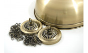 Лампа на пять плафонов "Crown" (матово-бронзовая штанга, матово-бронзовый плафон D38см)